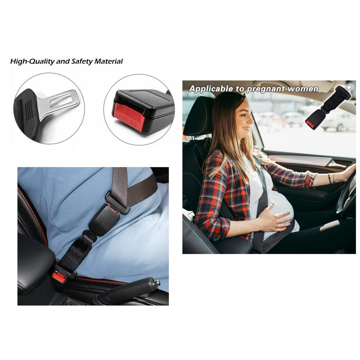 SeatBeltPro 1+1 GRATIS: Præmie Let Passe Bil Sæde Bælte Forlænger