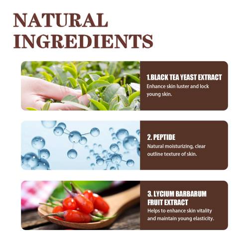 Sort te opstrammende creme med peptid og goji