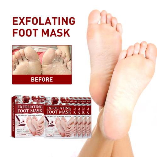 Eksfolierende fodmaske