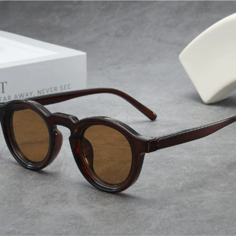 RetroSunglasses 1+1 GRATIS - Vintage Rund Ramme Retro Solbriller