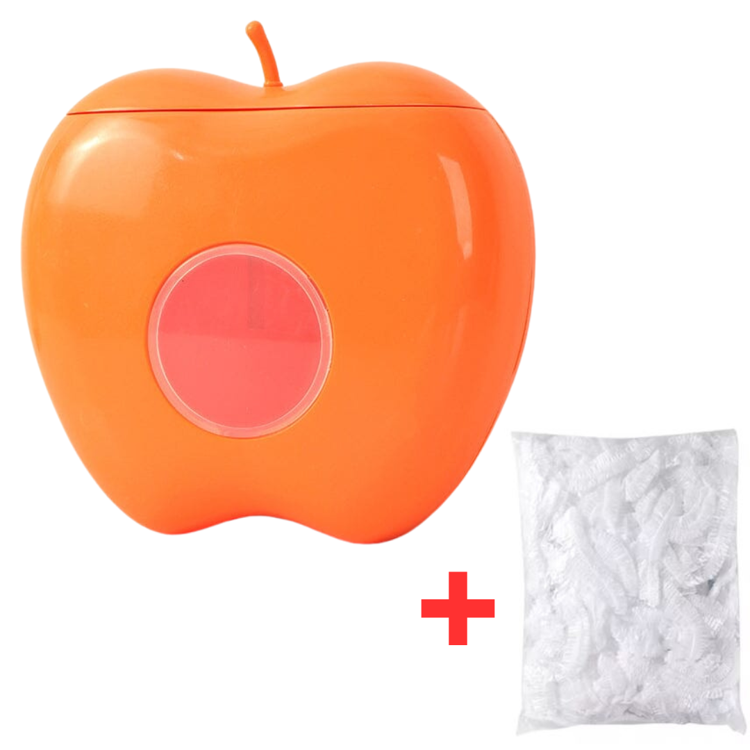 Globetrek° PlasticStorage 1+1 GRATIS (1 Æble Opbevaringsdispenser + 100 Stykker Plastik WrapsGRATIS)