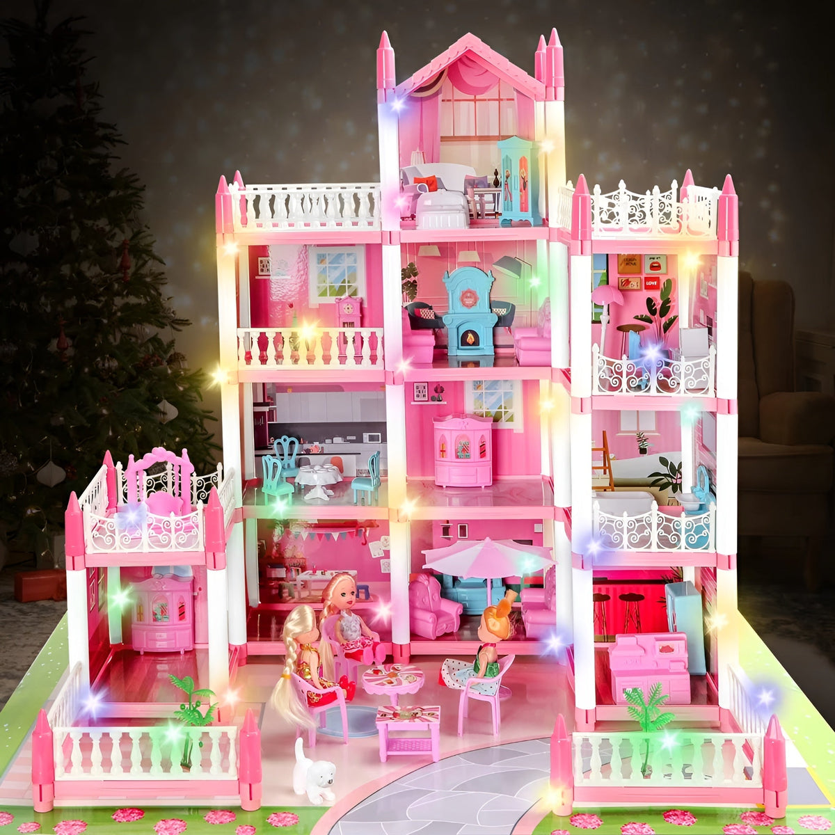 Kletshuts™ MiniMansion: Prinsesse Drømme Slot DIY Dukkehus Mini Palæ Legesæt