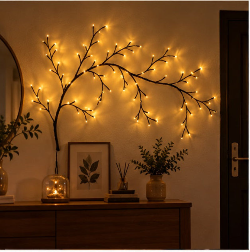 Ledsen™ VineDecor - Elegant og Fleksibel Pil Vine LED Lys Vægdekoration