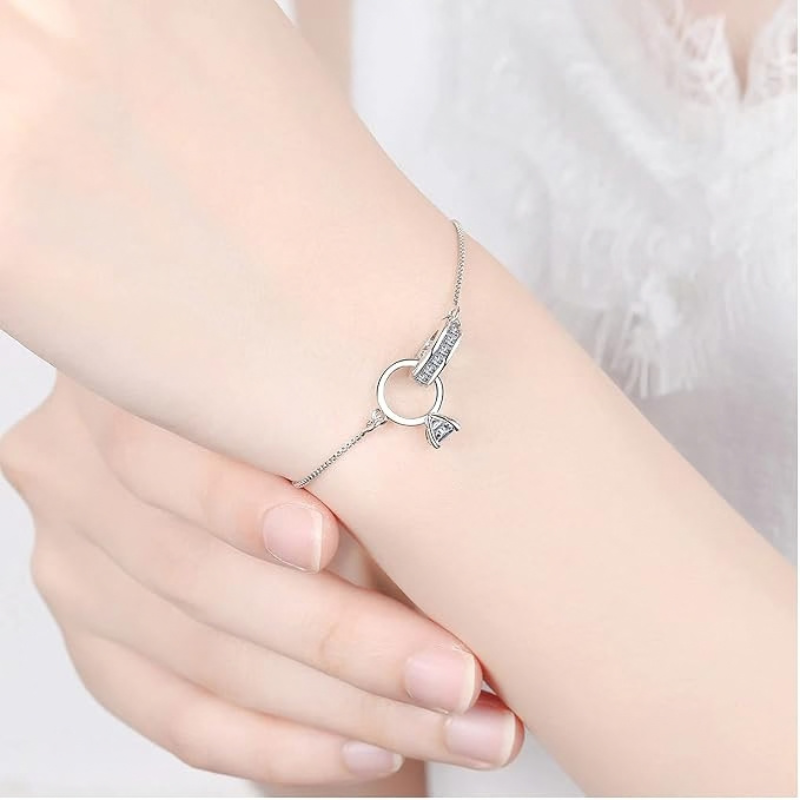 Jewelance™ InterlockingBracelet 1+1 GRATIS - Elegant Sammenflettet Ægtepar Ring Mode Armbånd