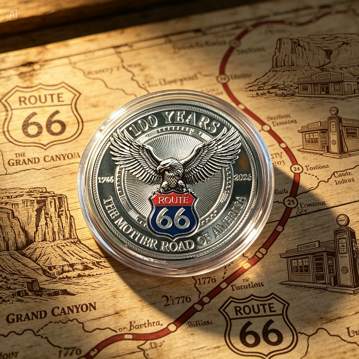 HonoraryCoin 1+1 GRATIS – 100 År Med Frihed Æresmønt