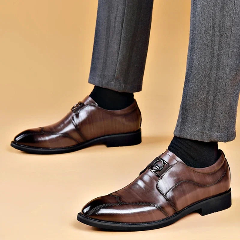 Happy™ ClassyShoes: Luksus Herre Læder Formelle Spidse Oxford Klassisk Sko