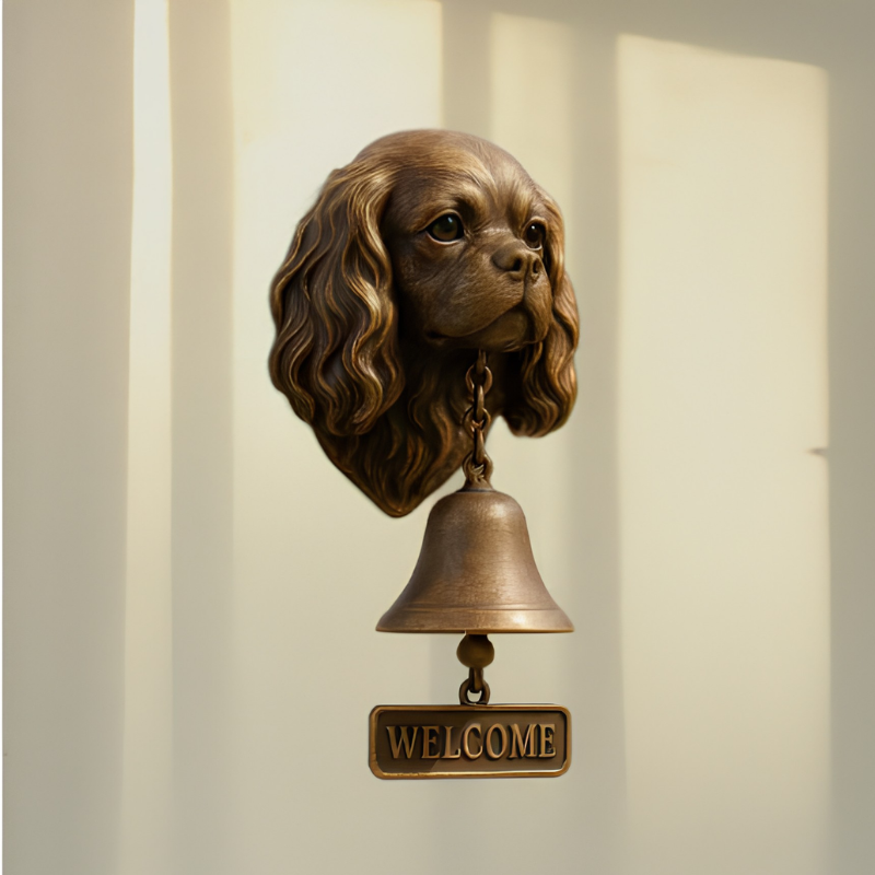 DogDoorbell – Charmerende Rustik Og Vintage Stil Dekor Velkommen Hjem Hundeklokke