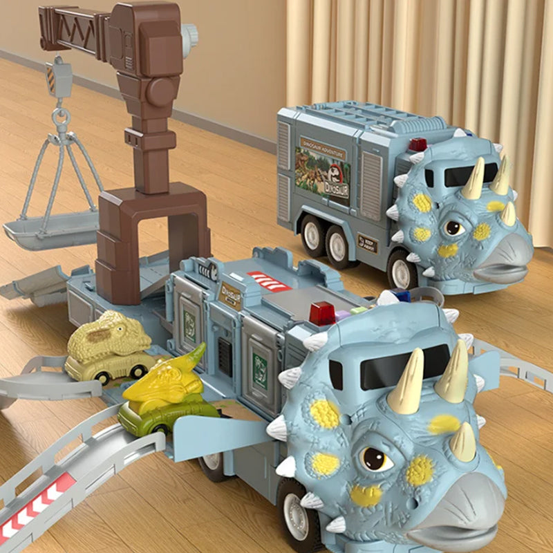 Kletshuts™ DinoTruck: Dinosaur Lastbil Legetøjssæt Med Lys Og Musik