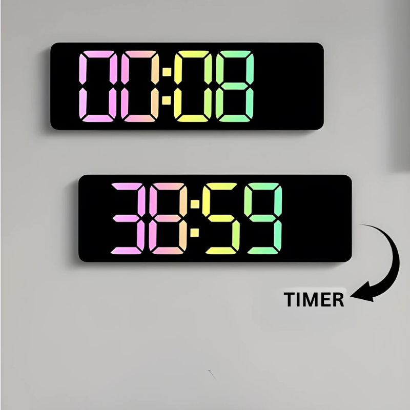 Globetrek° DigitalClock: Stor LED Skærm Display Digital Ur