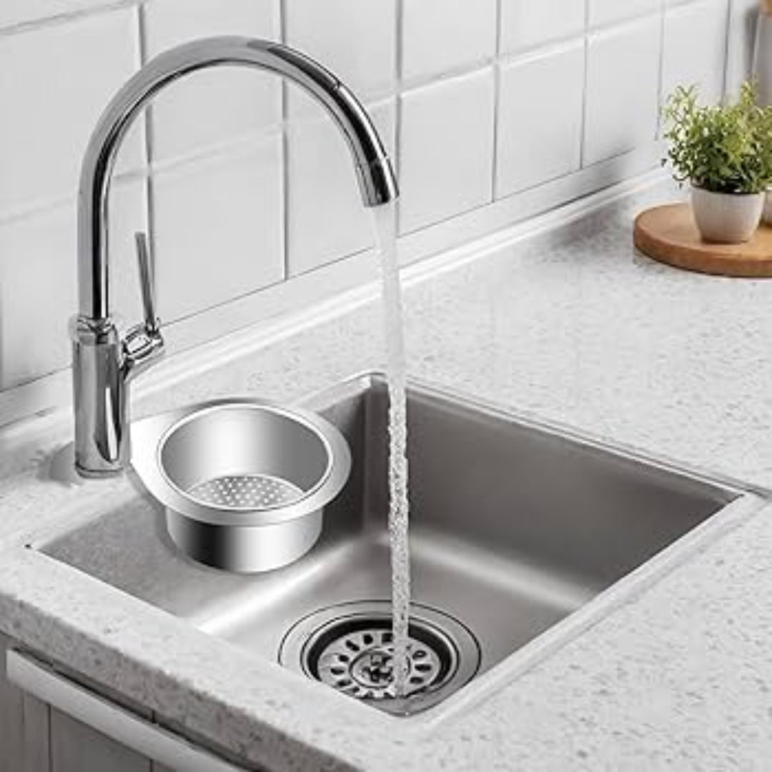Globetrek° SinkStrainer 1+1 GRATIS: Rustfri Filter Svanen Stil Vask Sigte