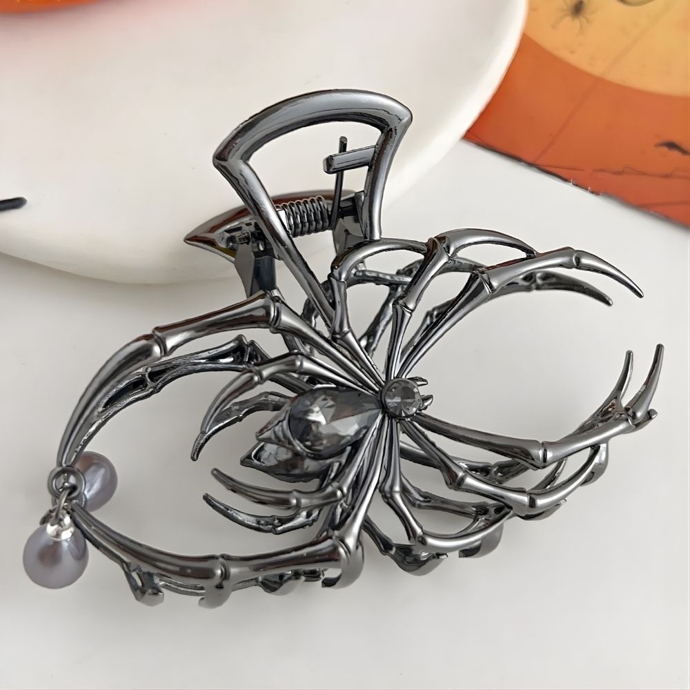 Rose® HairClaw 1+1 GRATIS: Stilfuld Gotisk Edderkop Design Hårklo Klemme Tilbehør