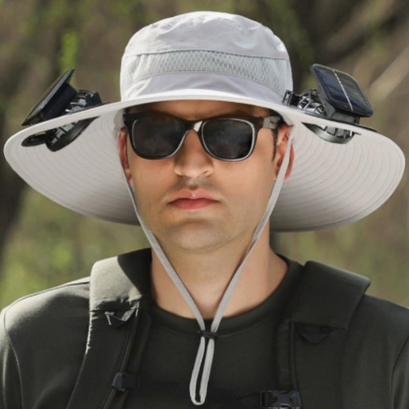 Icone™ FanHat - Solenergidrevet 2 I 1 Bærbare ventilatorer Og Hat