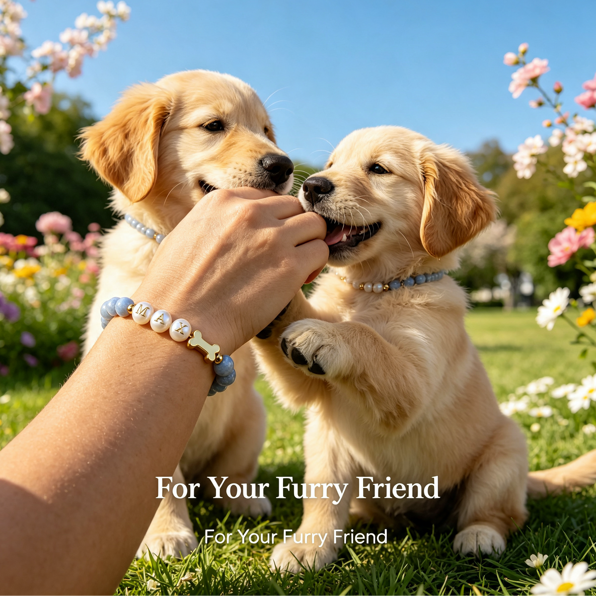 Jewelance™ PetBracelet - Tilpasset Hundens Kæledyrsnavn Mode Krystalarmbånd