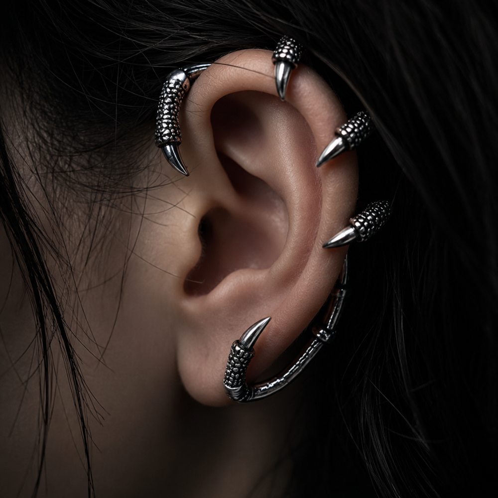 Jewelance™ ClawCuffs - Chic Og Alsidig Modeaccessory Kløer Oreklemmer
