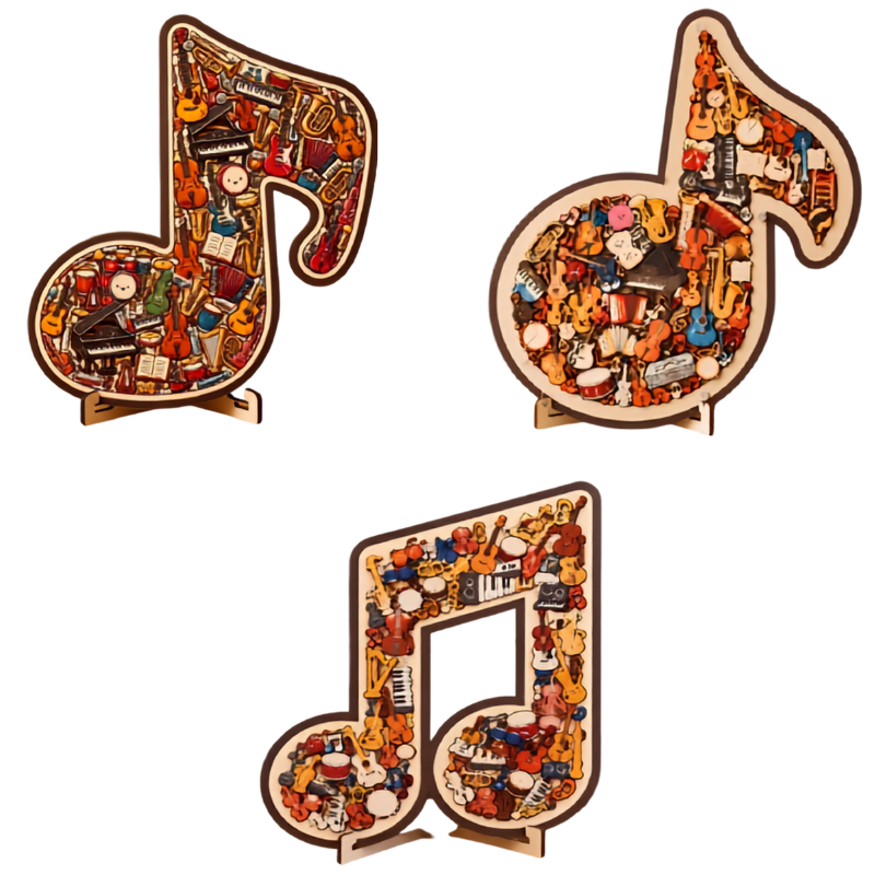 MusicalPuzzle: Kreativ Musiknote Puslespil Til Afslappende Sjov