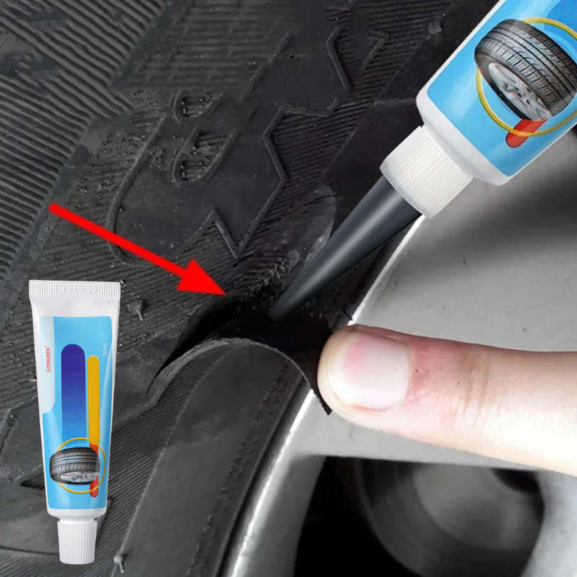 TireFix 1+1 GRATIS: Universel Multifunktionel Dækoverflade Repareringslim