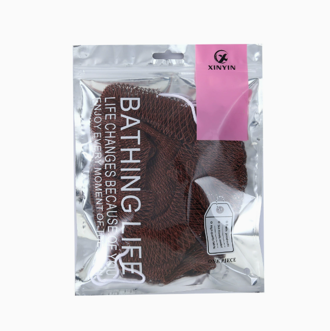 Elastisk nylon eksfolierende rygvaskeklud