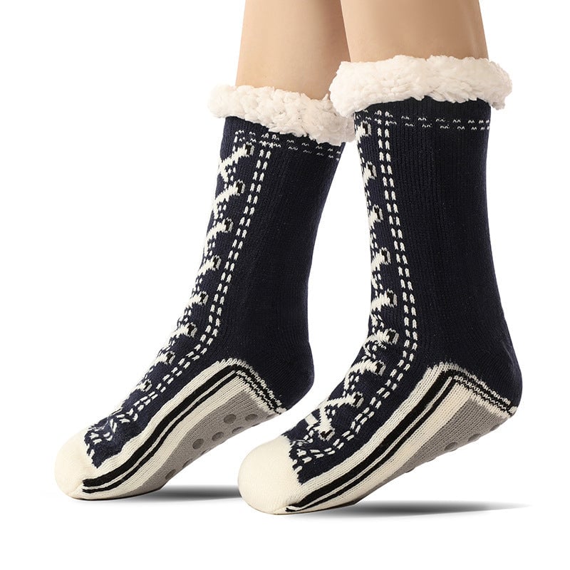 Happy™ HomeSocks: Fluffy Tyk Vinter Hjemmestrømper