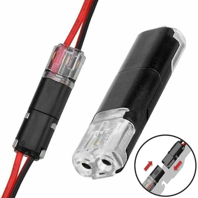 SolderlessConnector 10+10 GRATIS - Hurtigt Sikker Forbindelse Loddefri Tråd Splejs Stik