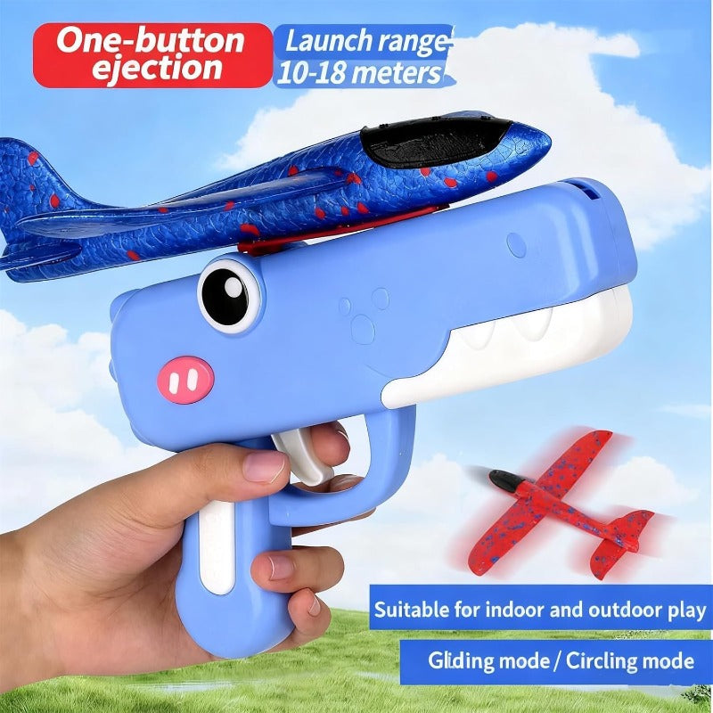 Kletshuts™ DinoBlaster: Dinosaur Flyvemaskine Launcher Børns Blaster Sjov Legetøj
