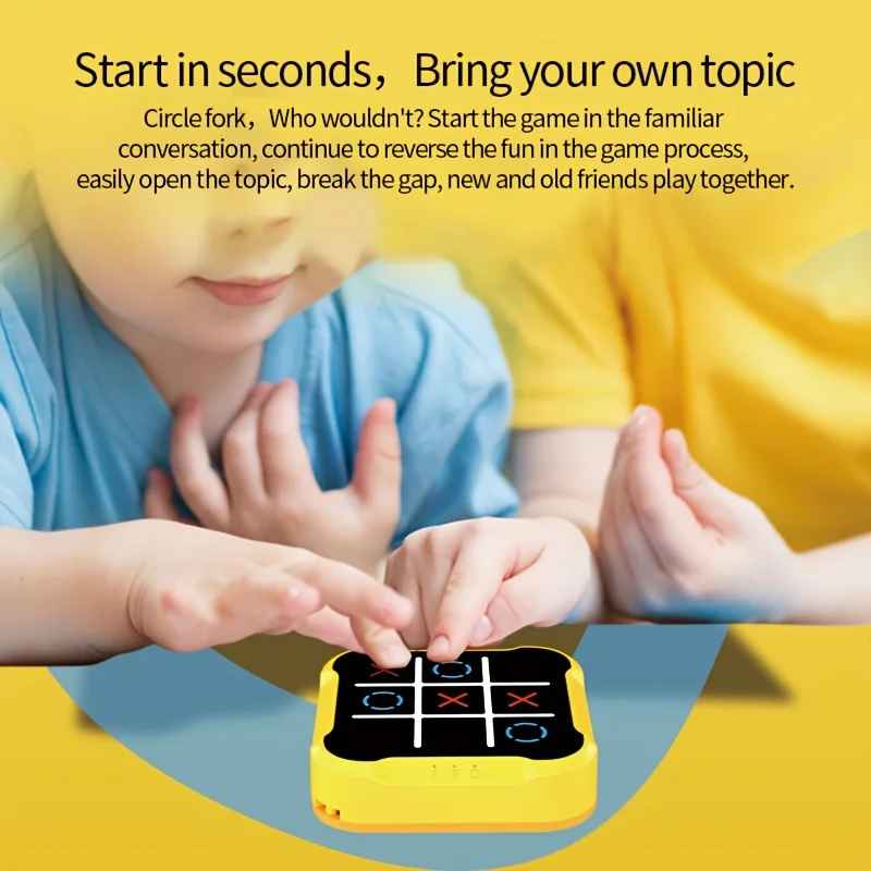 Kletshuts™ FunTicTacToe: Interaktivt Elektronisk Tic-Tac-Toe Spil For Alle Aldre