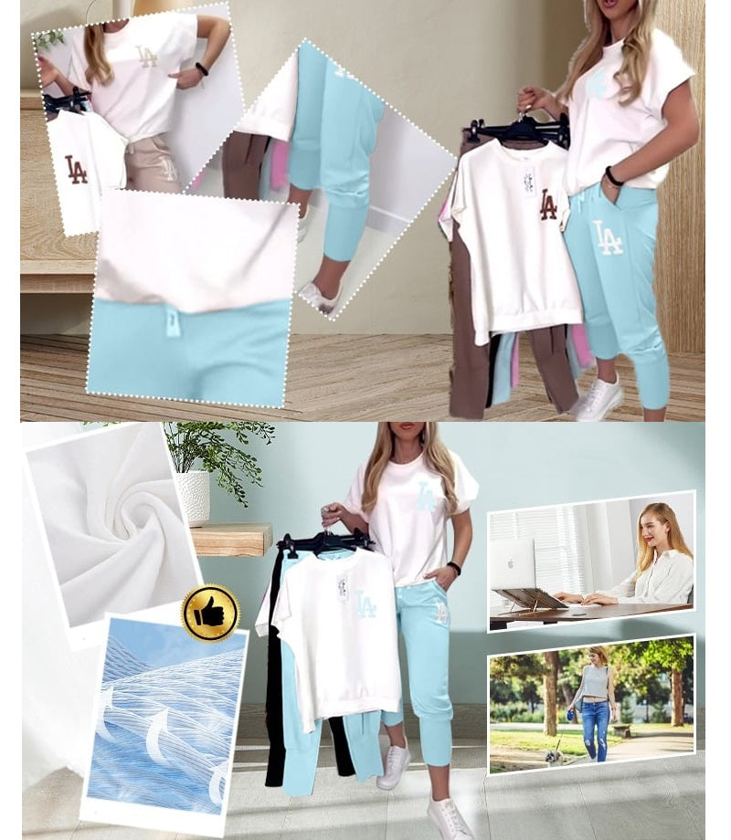 Icone™ ComfyOutfit: Afslappet Blød Åndbar Daglig Komfort Stilfuldt Outfit Sæt