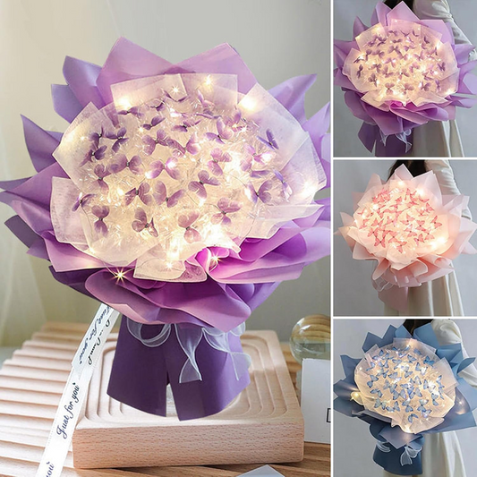ButterflyBouquet™ - DIY Håndlavet Blomster Sommerfugle Bouquet Håndværk