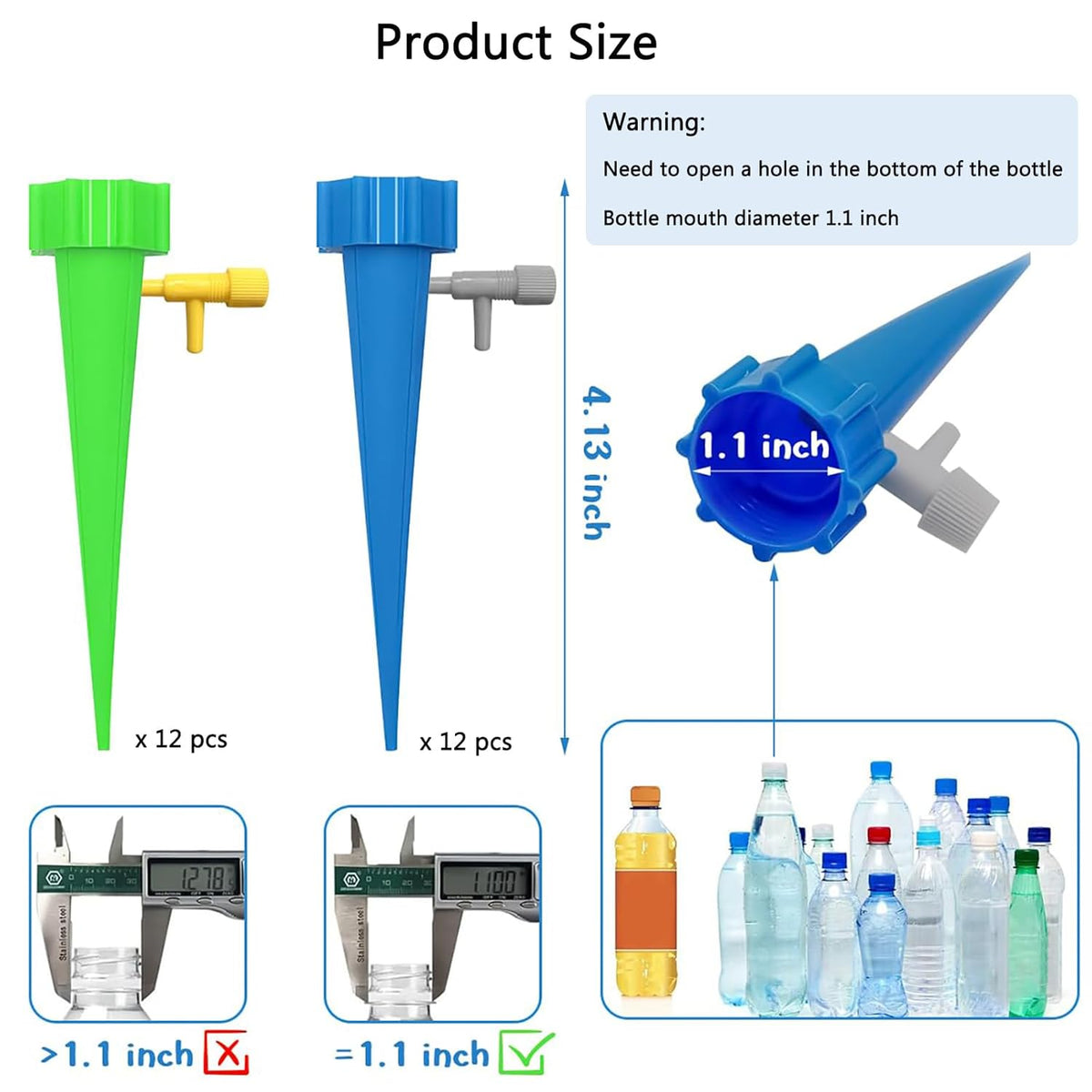 DripIrrigation - Automatisk Drypvandingssystem Flaske-Top Plantevander