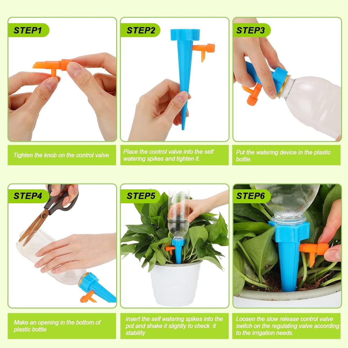 DripIrrigation - Automatisk Drypvandingssystem Flaske-Top Plantevander