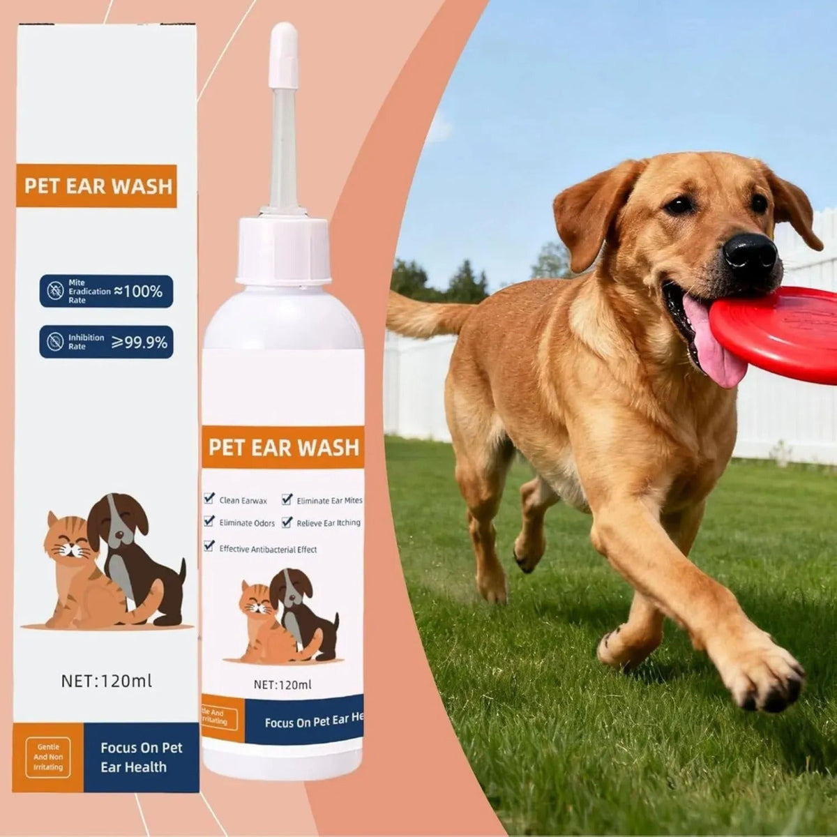 DogCatFri™ EarDrops - Beroligende Dyr Ørepleje Naturlige Dråber