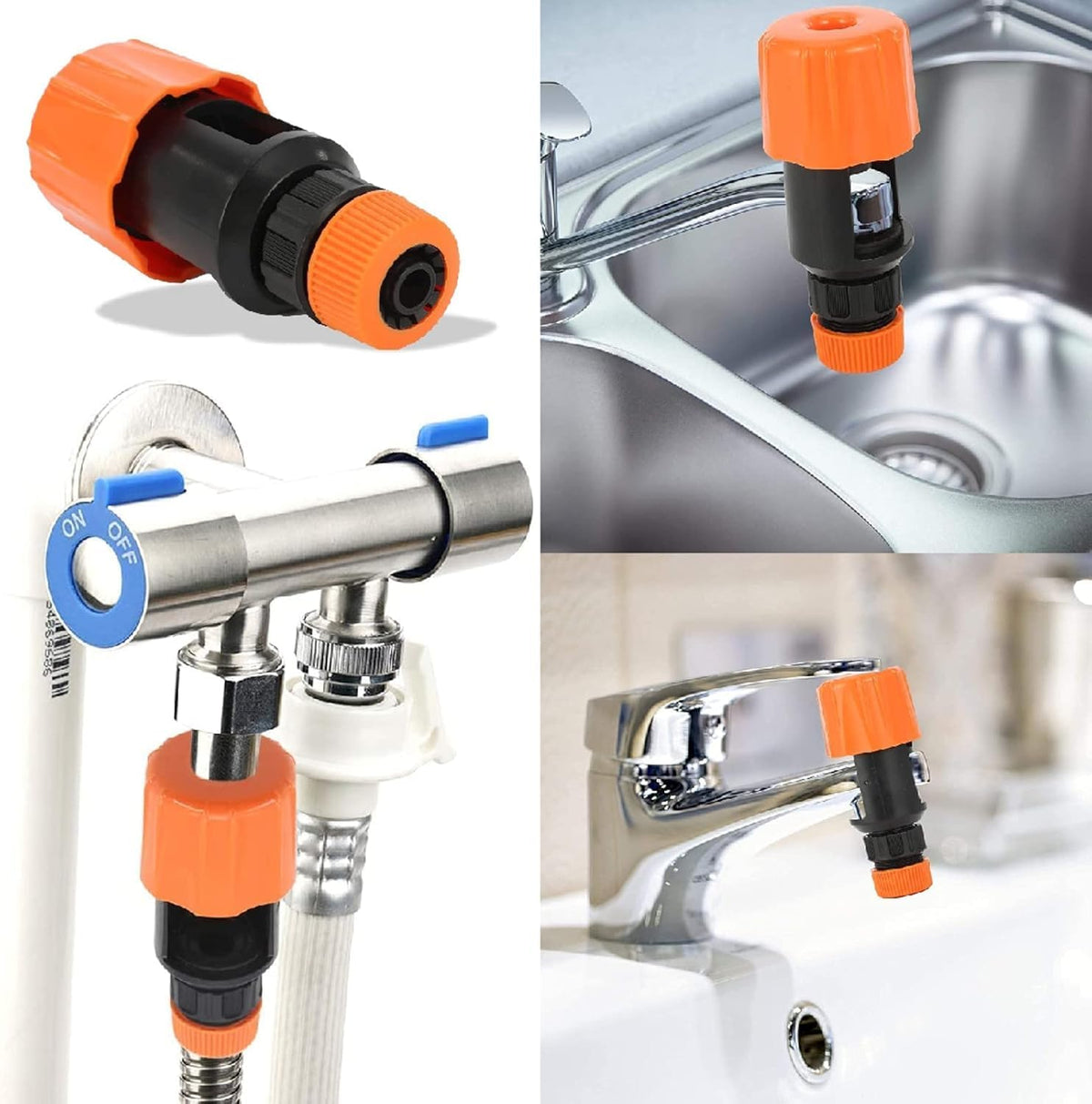 Globetrek° FaucetAdapter - Universel Forbindelsesstykke Vand Vandhane Adapter