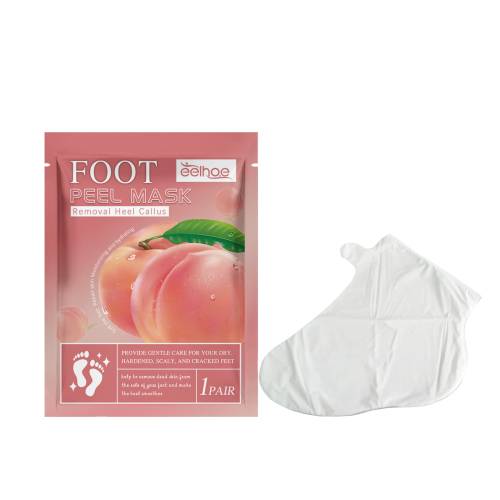 Fersken eksfolierende fodmaske