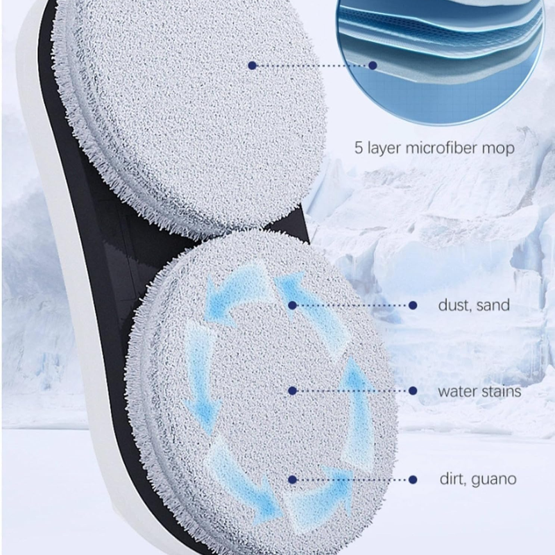 Cleaner Pro° CleaningBot: Smart Rensning Robot Med Sprøjte Og Sikkerhed Sensorer