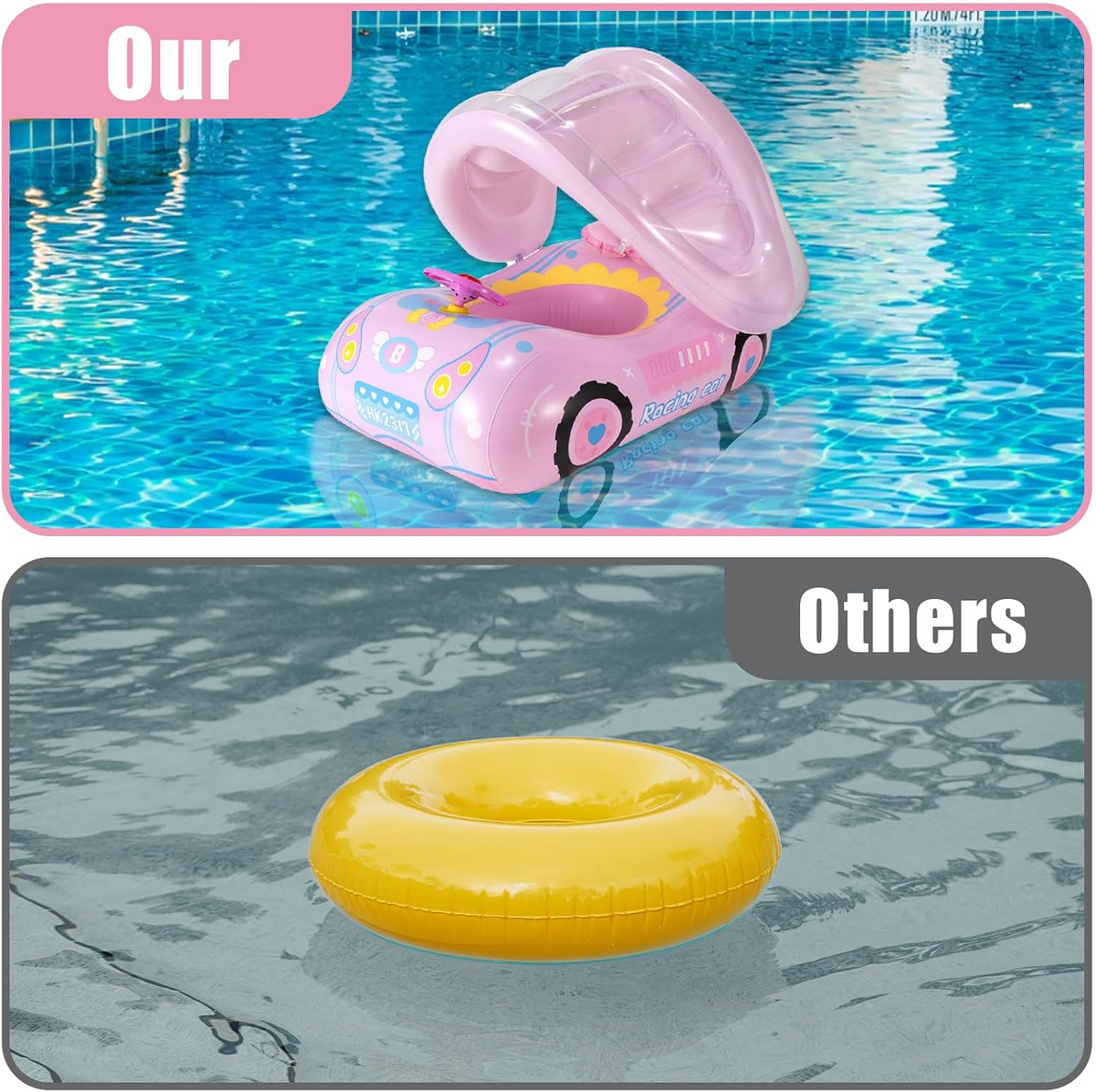 Kletshuts™ PoolFloat: Sjovt Oppusteligt Børne Vandeventyr Pool Float
