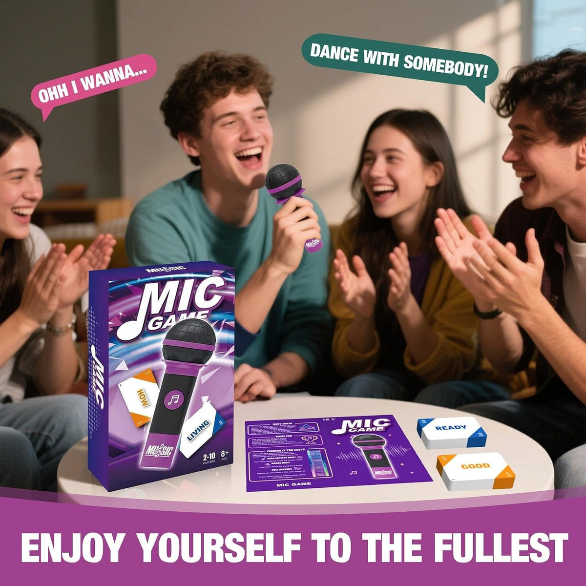 Kletshuts™ MusicGame – Interaktiv Musik Mikrofon Sjov Familielek