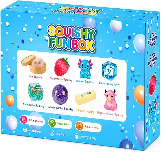 Kletshuts™ SquishySet - Stressaflastende Squishy Sjov Boks Sæt