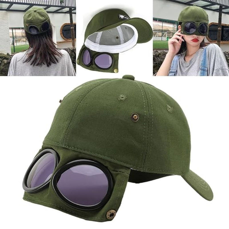 Icone™ GogglesCap - Alsidig Goggle Pilot Baseball Kasket