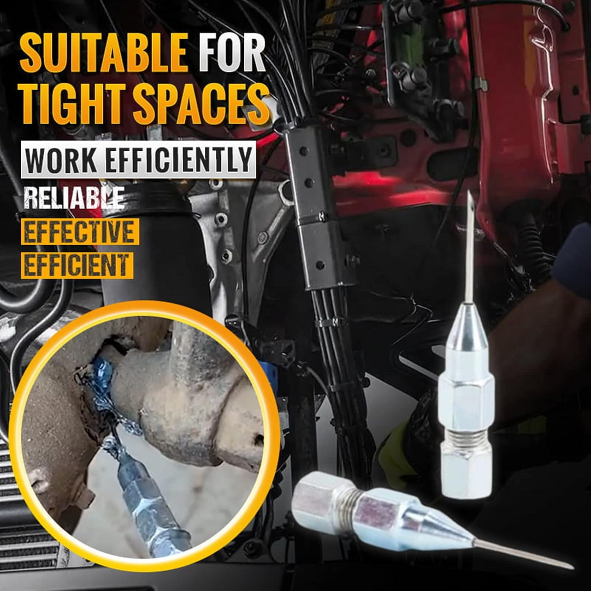 GreaseNeedle™ 1+1 GRATIS - Præcisions Heavy-Duty Smørefedt Sprøjte Adapter