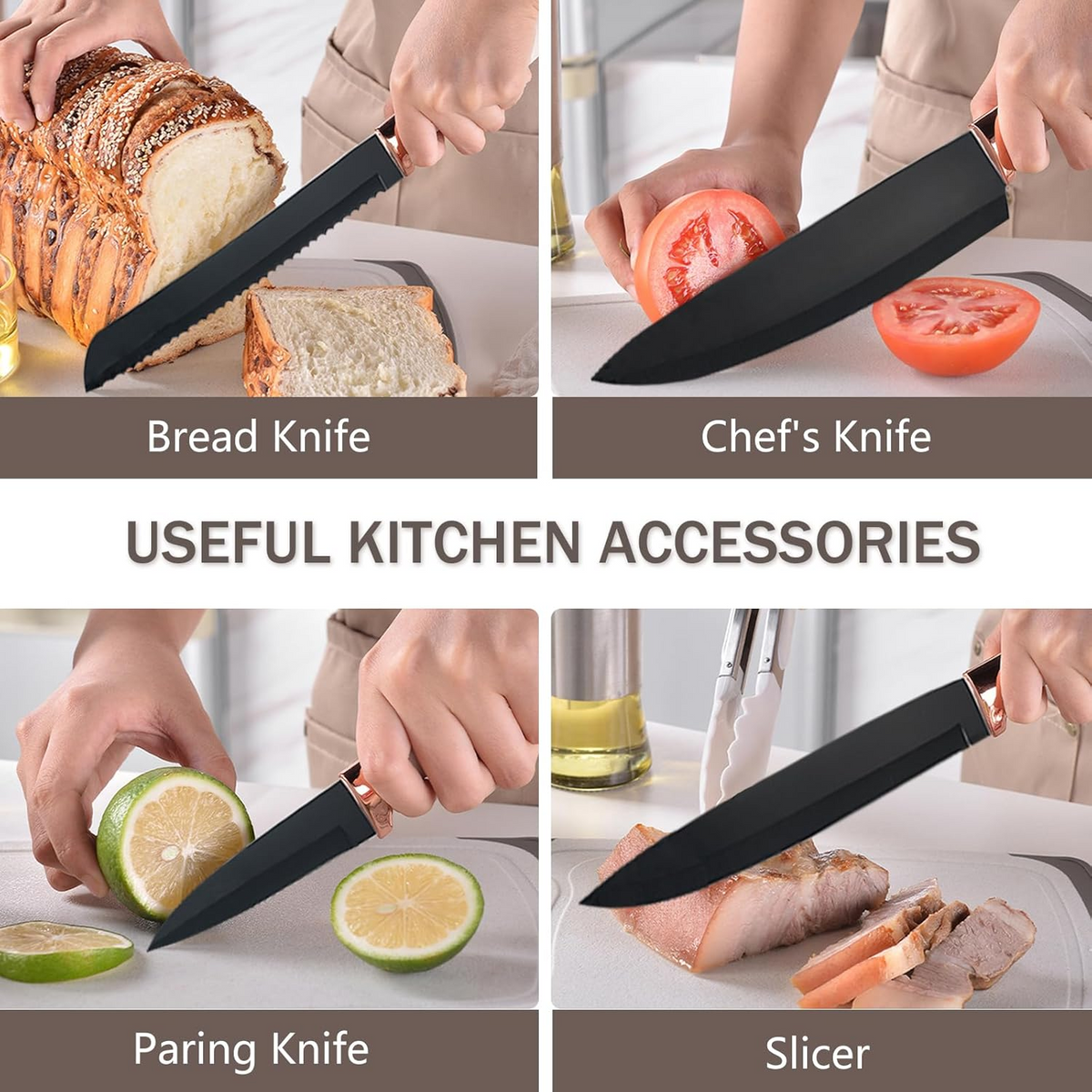 Globetrek° KitchenwareSet: Varmebestandige Kogeredskaber Silikone Køkkenredskabsæt