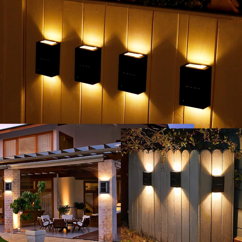 Ledsen™ WallLight: Solar Dobbelt Skygge Væg Lys