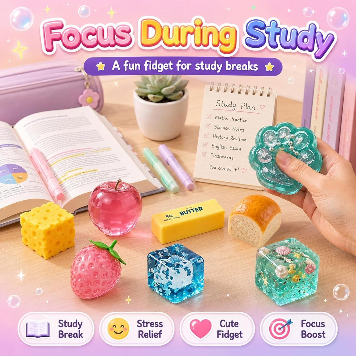 Kletshuts™ SquishySet - Stressaflastende Squishy Sjov Boks Sæt