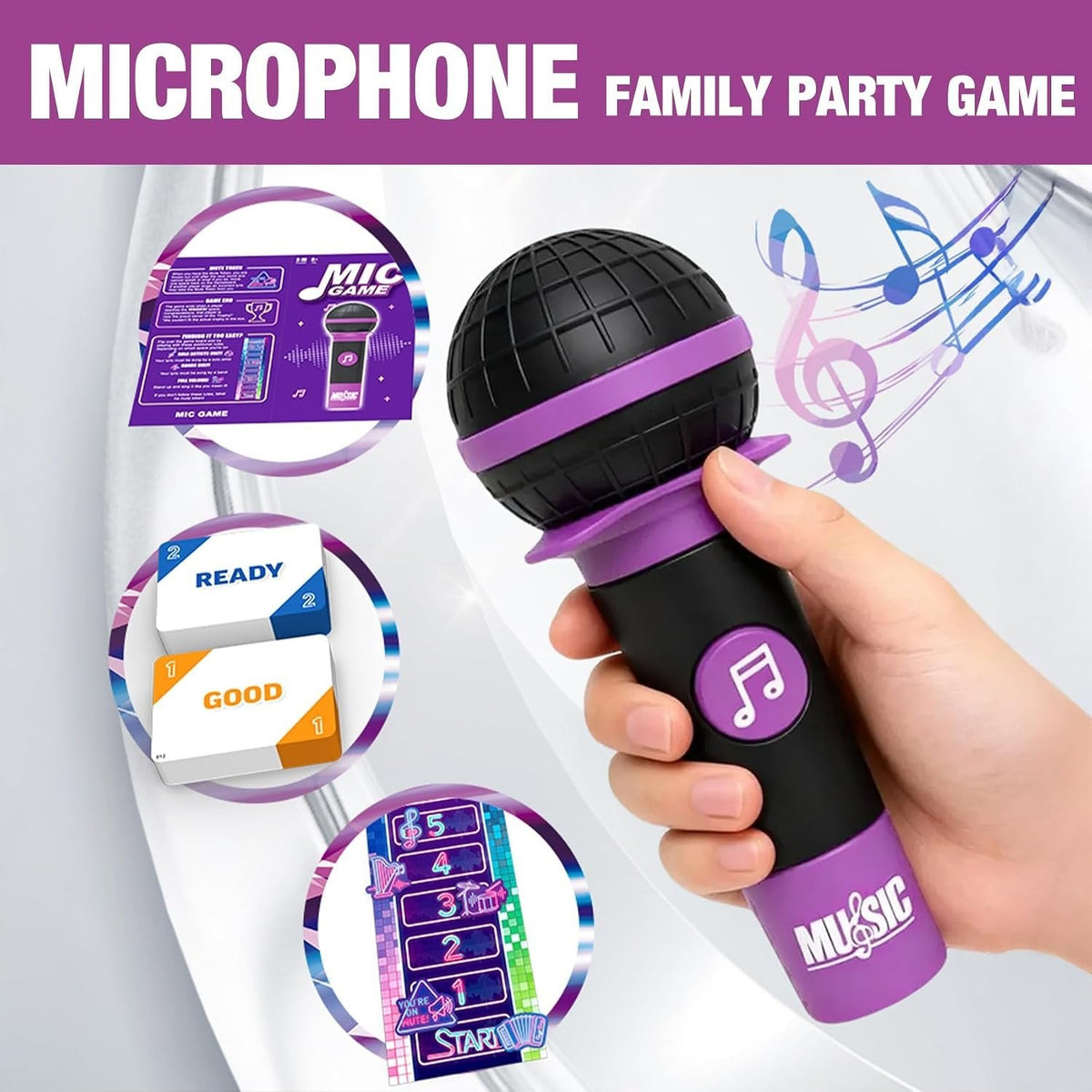 Kletshuts™ MusicGame – Interaktiv Musik Mikrofon Sjov Familielek