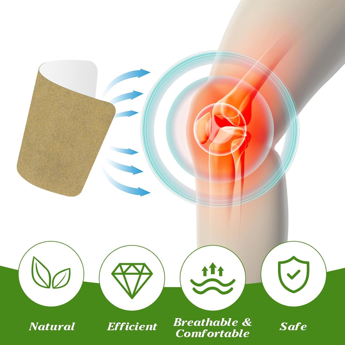 PainPlaster 1+1 GRATIS - Ingefær-Infunderet Lindring Af Led- Og Muskelsmerter Plaster