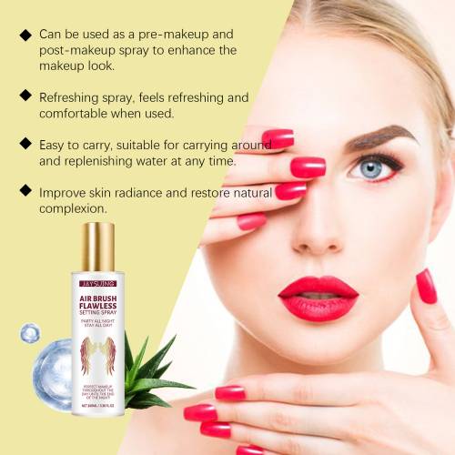 Fugtgivende setting spray med aloe