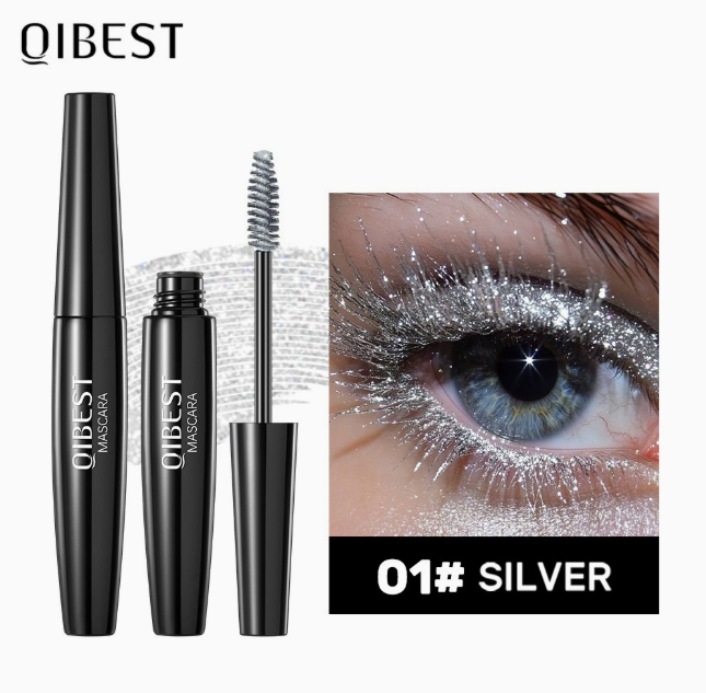 Glimmermascara, vandfast topcoat