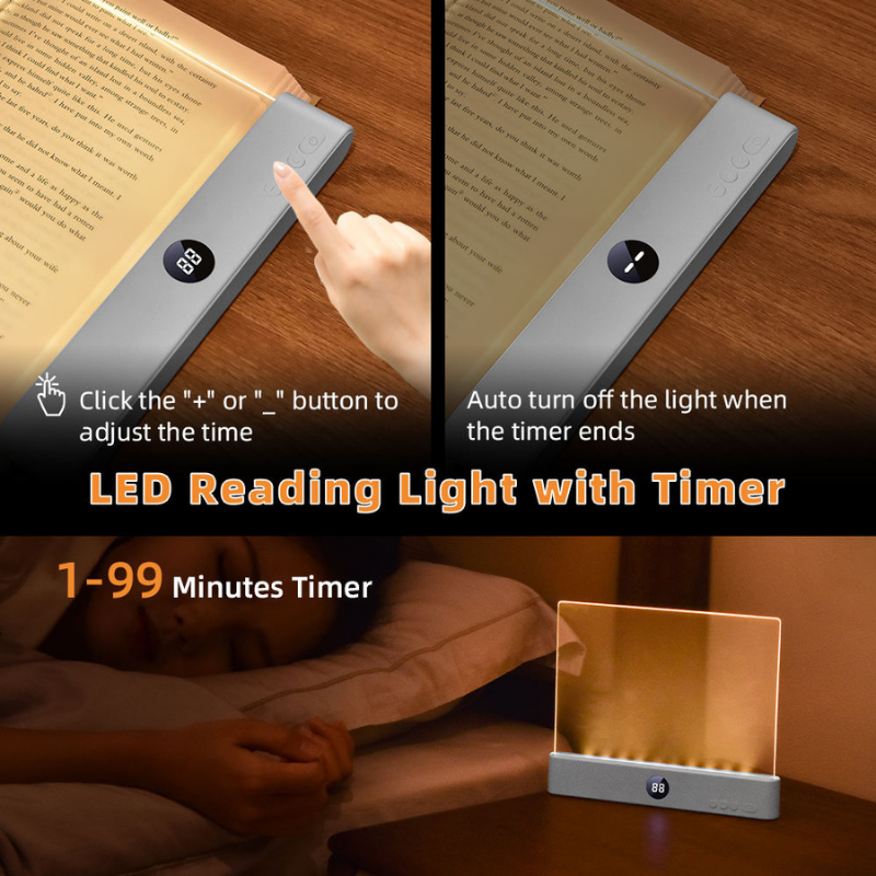 Ledsen™ ReadingLight: Genopladeligt Bærbart LED Nat Bog Læsning Lys