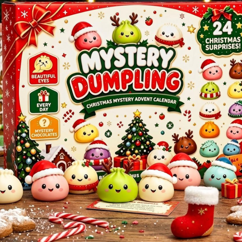 Kletshuts™ SquishyAdvent: Mini Squishy Overraskelser Dumpling Julekalender