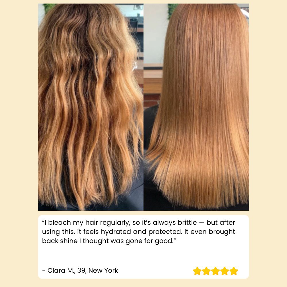 Keratin-hårmaske til pleje og glans