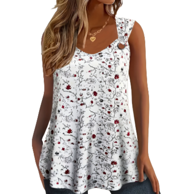 Icone™ SummerTop - Sommer Afslappet Blomsteragtig Ærmeløs Top