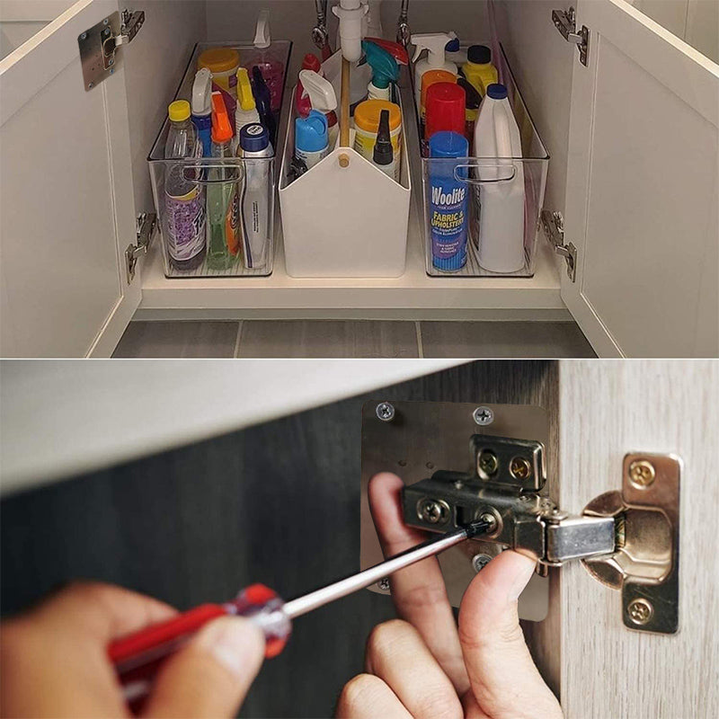 HingePlate 1+1 GRATIS: DIY Møbler Hængsler Reparation Sideplade